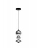 Nowoczesna, mała lampa wisząca Nova Luce BALLY 9030555. Szklana kula z przydymionego, szarego szkła z energooszczędnym modułem LED 3000K. Idealny wybór do oświetlenia punktowego lub dekoracyjnych instalacji świetlnych.